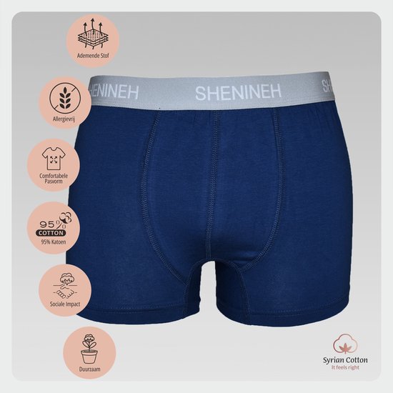 Heren Boxershort - Onderbroek - Boxer - 95% Katoen - M - Wit