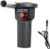 Barbeque ventilator - BBQ fan - BBQ aansteker - BBQ - Openhaard - Kolenstarter - Brikettenstarter - Met accu -