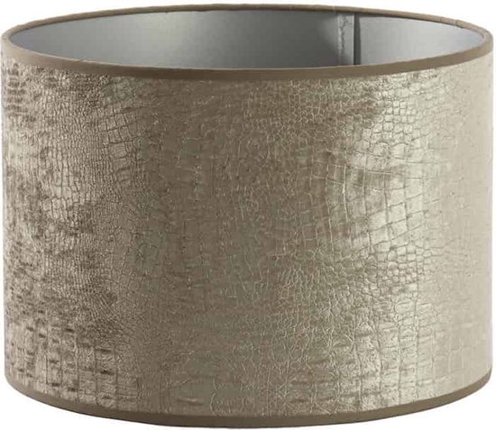 Light & Living Cilinder Lampenkap Chelsea - Zilver - Ø30x21cm - voor Tafellampen, Hanglampen