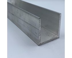 Aluminium Gelijkzijdig U-Profiel - 50x50x50x3mm, 1500mm