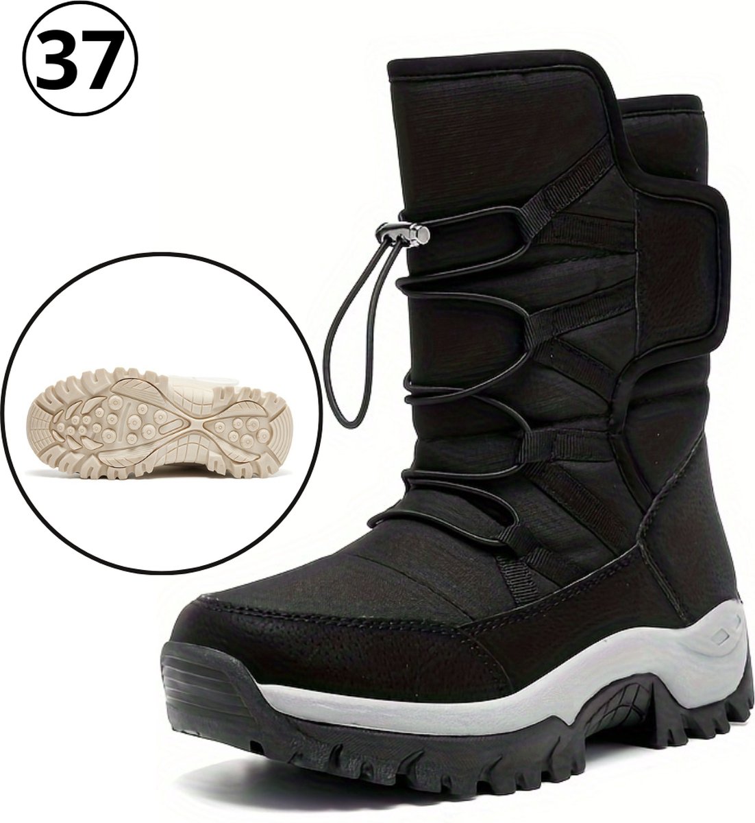 Livano Snowboots Sneeuwschoenen Wintersport Sneeuwboots Dames Ski Ski Gadgets Zwart