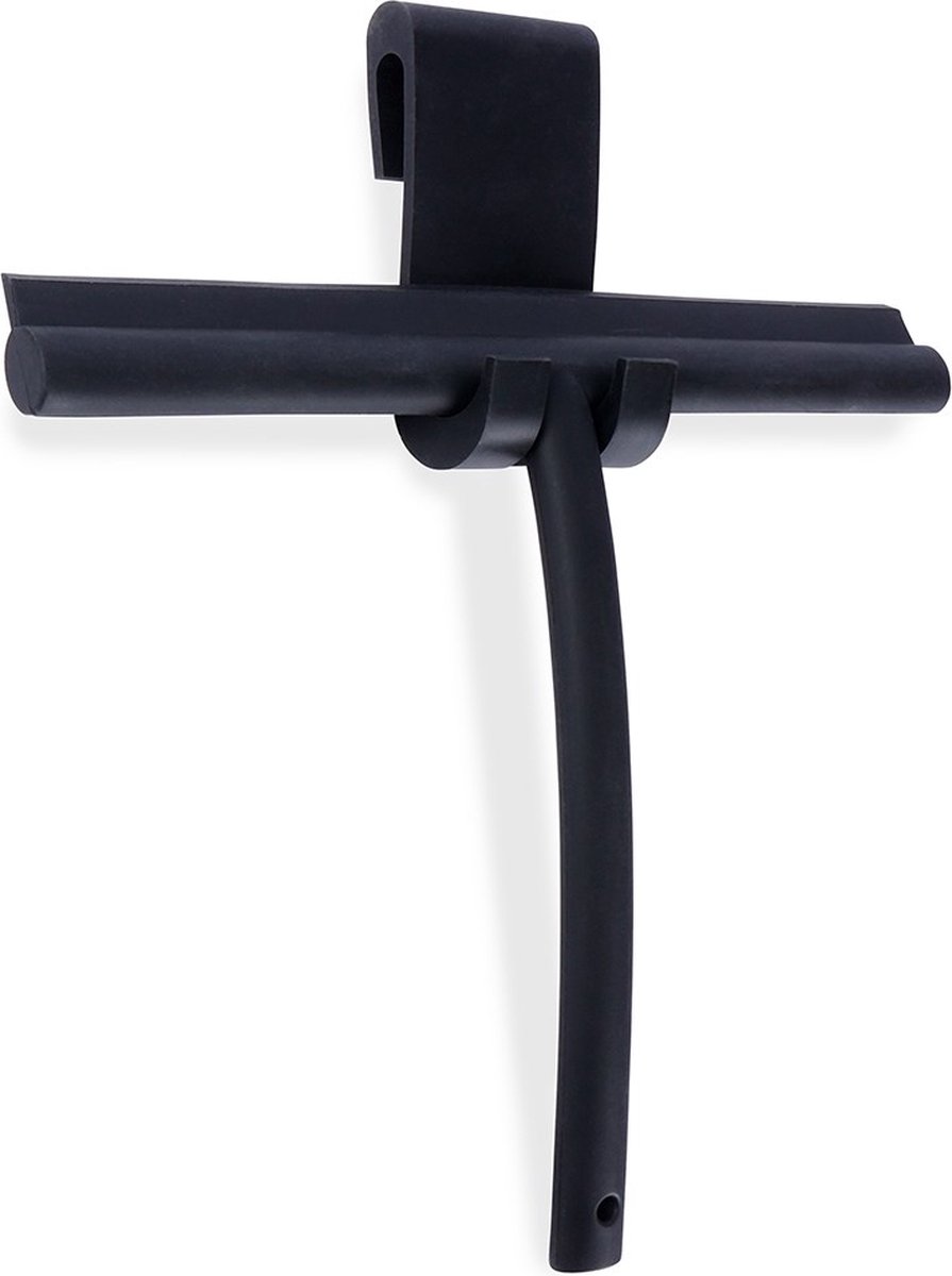 Goedkoopste Raamwisser met Haak Silicone Zwart - Raamtrekker - Ruitenreiniger