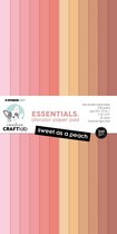 Studio Light Unicolor paper pad Sweet as a peach Essentials nr.190 CCL-ES-UPP190 300x150mm (05-24)