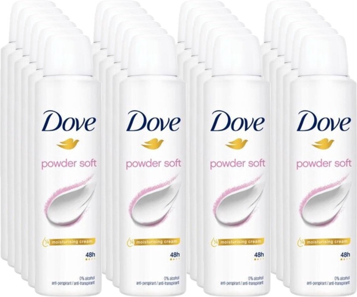 Goedkoopste Dove Powder Soft Deo Spray - 24 x 150 ml