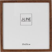 J-Line fotolijst - fotokader Basic - hout - donkerbruin - large - 2 stuks