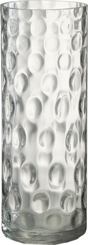 J-Line Vaas Cylinder Rond - glas - transparant