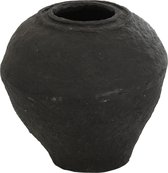 J-Line Vase Papier Mache Noir Small