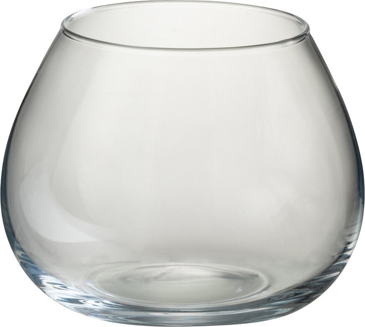 J-Line vaas Fie - glas - transparant - small - Ø 19 cm