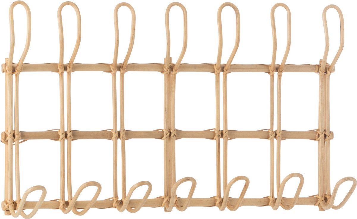 J-Line kapstok Ellen 6 Hakken - jute - naturel