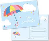 Kaart - Aju Paraplu - afscheid - Einde schooljaar