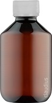 Lege Plastic Fles 250 ml Amber bruin - met verzegeldop - set van 10 stuks - navulbaar - leeg