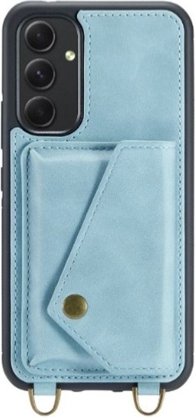 Casemania - iPhone 14 Pro Max - Bookcase avec porte-cartes - Blauw clair