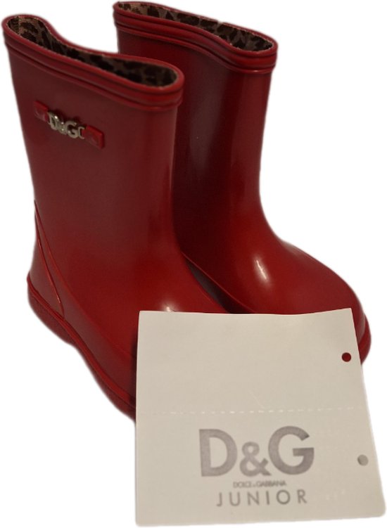 D&G KIDS REGENLAARS IN ROOD RUBBER SIZE 32