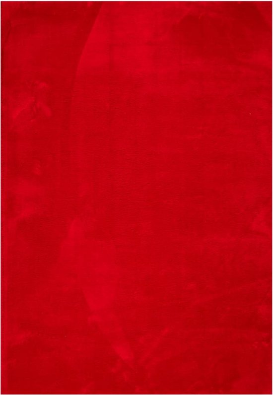 vidaXL - Vloerkleed - HUARTE - laagpolig - zacht - wasbaar - 160x230 - cm - rood