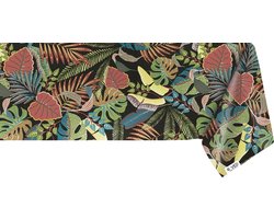 Raved Tafelzeil - 140 cm x 220 cm - Jungle Blauw - PVC - Afwasbaar