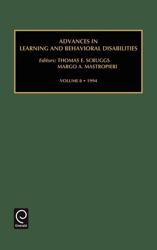 Advances in Learning and Behavioral Disabilities- Advances i ... - cover