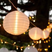LED - Guirlande lumineuse d'été - Lanterne - Éclairage de jardin - 6 - 10 mètres - Wit Chaud