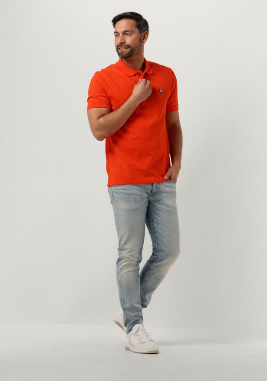 Lyle & Scott Plain Polo Polo's & T-shirts Heren - Polo shirt - Oranje - Maat M