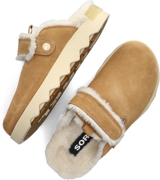 Sorel Viibe Clog Suedec Cozy Instappers - Dames - Camel