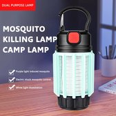 2-in-1 Draagbare Muggenkiller Lamp en Lantaarn - Outdoor Muggenspray Muggen Bestrijding Licht - Elektronische Insecten- en Muggenval voor Camping Tuin Thuis Kantoor