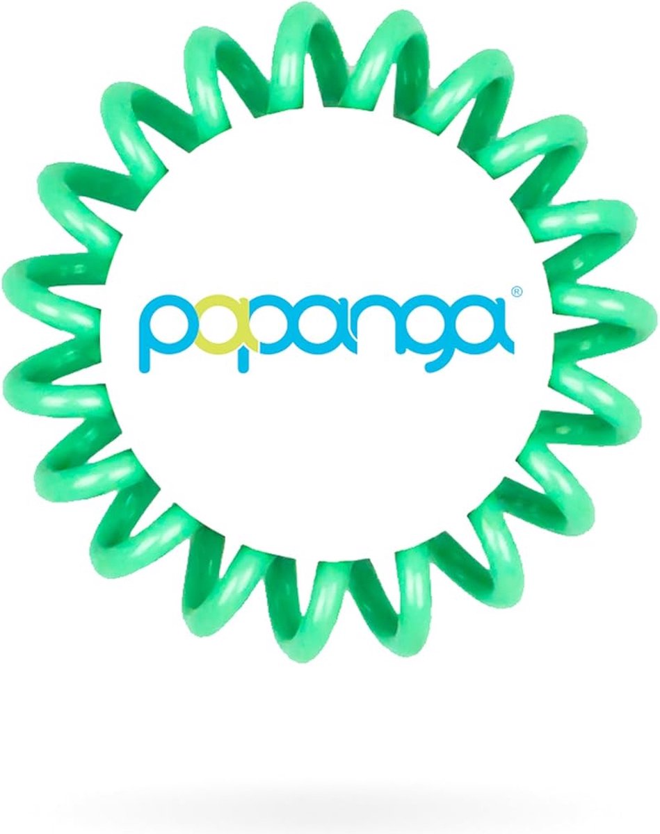 Papanga® Haarelastiek Small – Mintgroen Spiraal Elastiek voor Stevige en Haarvriendelijke Grip