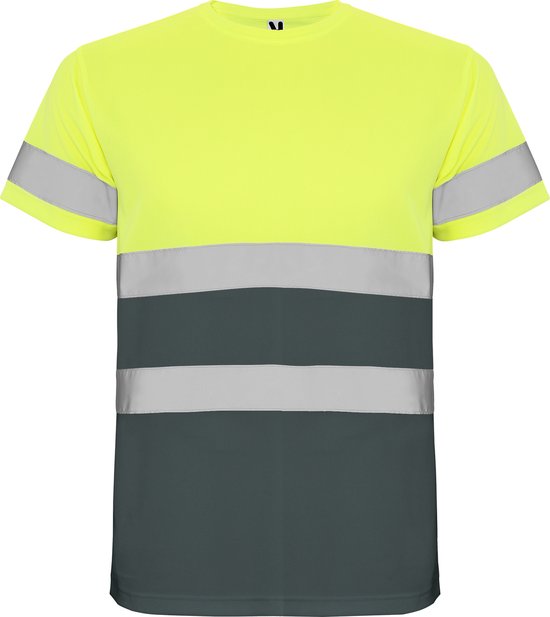 T-shirt technique haute visibilité / Haute Visibilité à manches courtes Jaune / Grijs Plombs taille XL