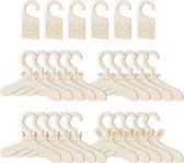 Set kledinghangers & sorteerders - 20 kleerhangers & 6 maathangers - Met dierendesign - Voor de babykamer kledinghangers