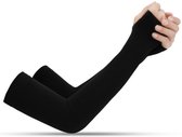 BOTC Arm Sleeve - Manchons de bras de compression - UV - Protection solaire - manchons répulsifs - Zwart