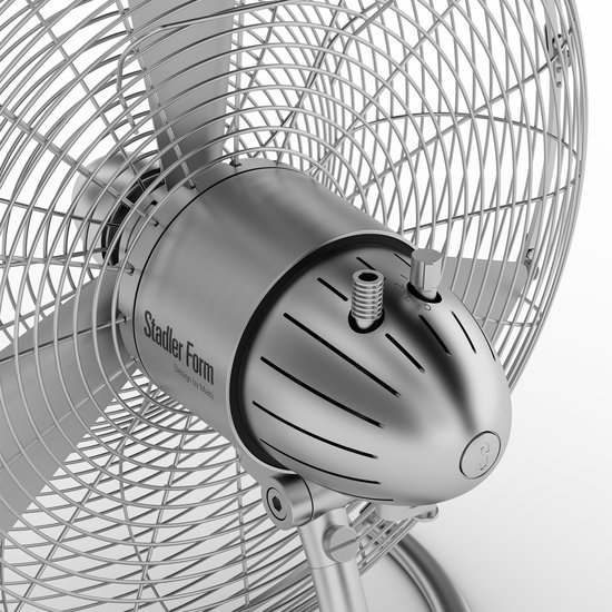 Ventilateur De Sol Stadler Form Q Metal 40W, Argenté - Neuf, 3 Vitesses, 36cm