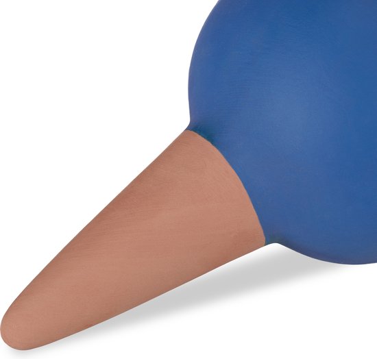 Relaxdays waterdruppelaar keramiek, set van 4, druppelsysteem voor kamer- & balkonplanten, waterbollen, terracotta/groen