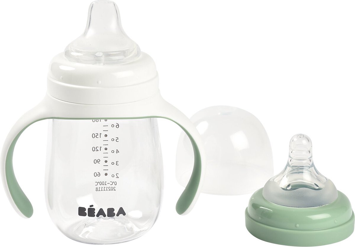 Goedkoopste Béaba - Oefenbeker - 2-in-1 - 210 ml - Groen