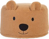 Bol.com Childhome Teddy Beer Poef – 40x40x25 cm – Zachte Beige Poef met Afneembare Wasbare Hoes – Voor Kinderen vanaf 2 Jaar aanbieding