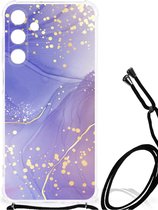 Coque arrière pour Samsung Galaxy A25 Aquarelle Violet