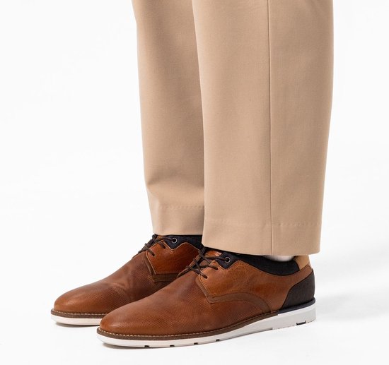 Ben Sherman Wide Fit Leather Smart Brogue Boots in Blue for Men | UK