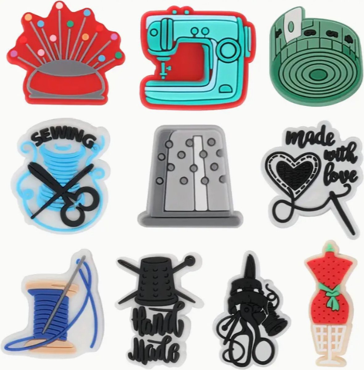 Schoen pins naaien - schoen pins naaimachine - schoen charms naaien - schoenaccessoires