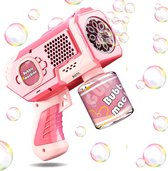 BOTC Bellenblaas pistool - Bellenblazer met vloeistof - Bubble gun - Voor kinderen - Speelgoed - Roze