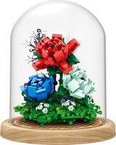 Ainy - Nanoblocks Botanical Rozen bloemenboeket in Stolp | Flowers Collection | Classic Creator STEM speelgoed bloemen bouwpakket | modelbouw voor volwassenen en kinderen | 579 bouwstenen (niet compatibel met lego / mould king