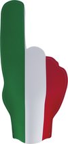 Funny Fashion Supporters feestartikelen - foam hand - vlag Italie - 50 cm - Landen versiering
