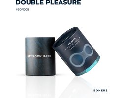 Boners - Siliconen Cockring en Ballstretcher - Seksspeeltjes - Penisring - Cockringen - Sex Toys voor Mannen - Bondage - Eikelring - BDSM Set - Grijs