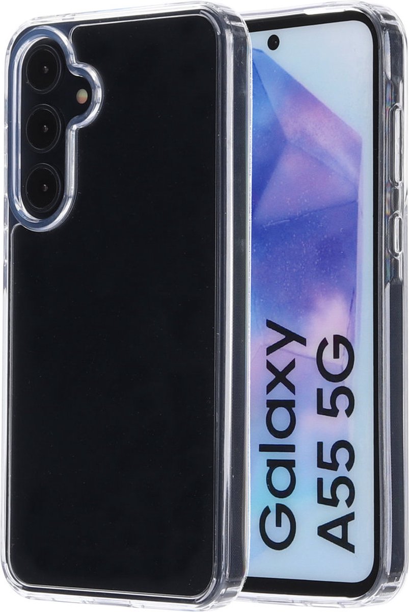 Mobiparts hoesje geschikt voor Samsung Galaxy A55 - Hardcover - Transparant