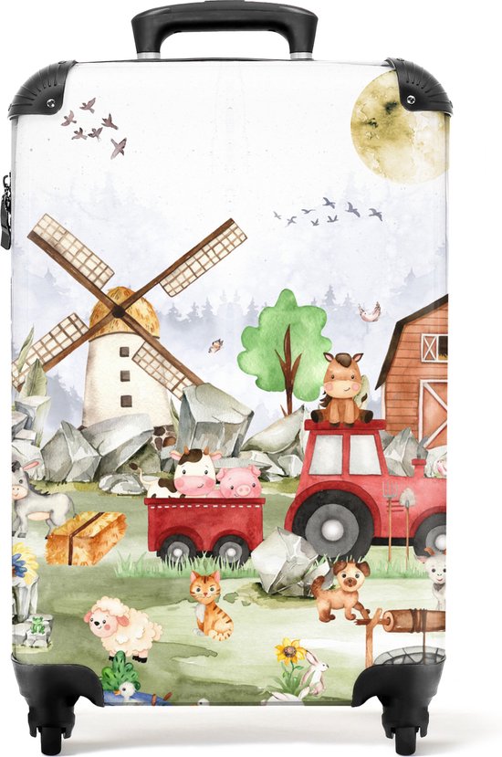 LÄSSIG Kinderkoffer, trolley, reiskoffer met telescoopstang en wielen vanaf 3 jaar, trolley About Friends, bruin (bruin) - 1204005326 LÄSSIG Kinderkoffer, trolley, reiskoffer met telescoopstang en wielen vanaf 3 jaar, trolley About Friends, bruin (bruin) - 1204005326