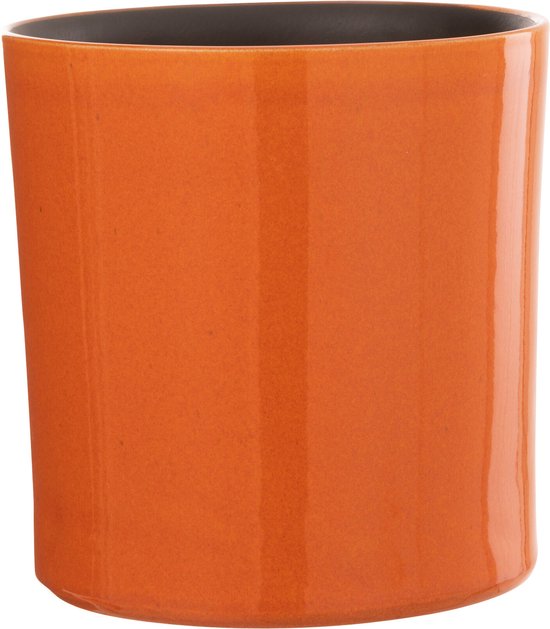 J-Line cache-pot Flexible - céramique - orange - medium - Ø 21 cm