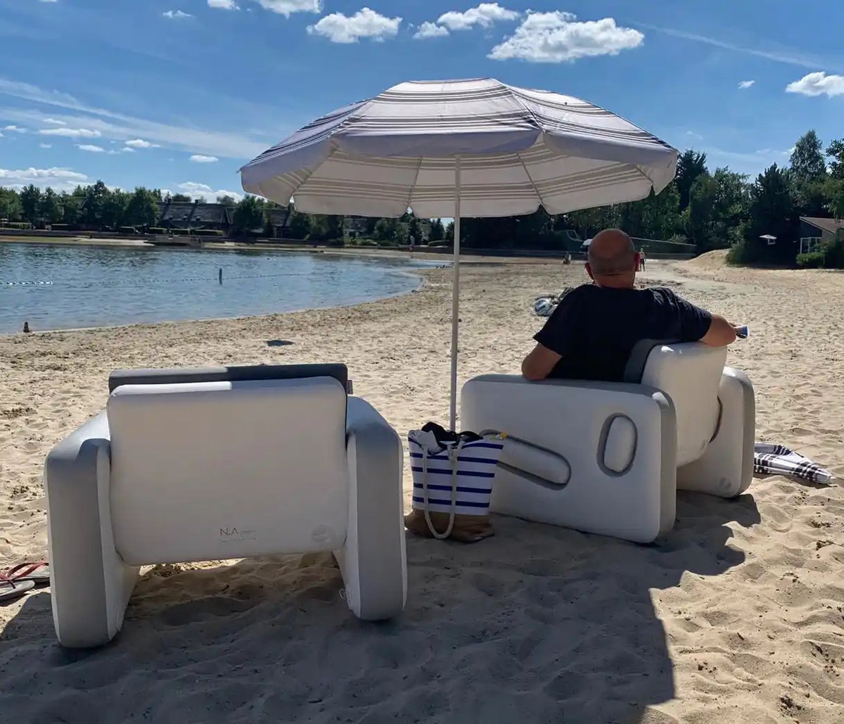 The.Seat | 2x Opblaasbare stoel gemaakt van SupBoard materiaal