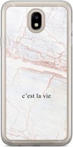 Casimoda® hoesje - Geschikt voor Samsung J3 2017 - C'est La Vie - Backcover - - Multi