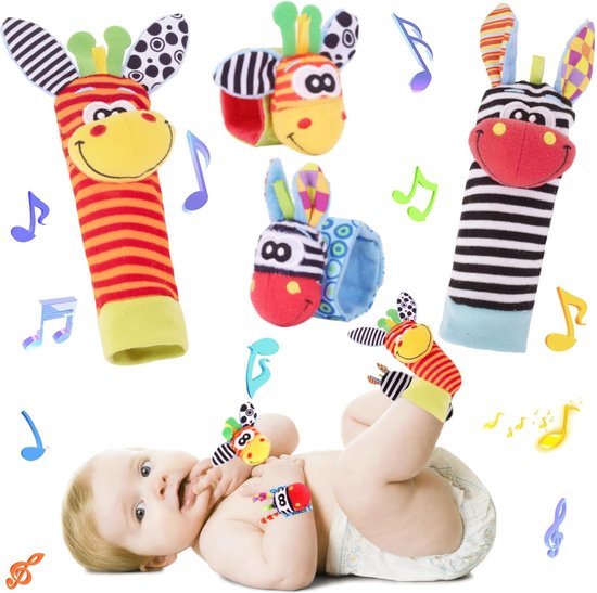 BabyTinker | Speel en Ontwikkel - Rammelaar Ster Speelset en Babysokken