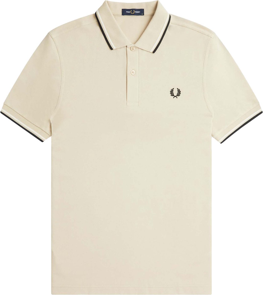 Fred Perry Polo M3600 U87 Slim-fit Heren Poloshirt Beige
