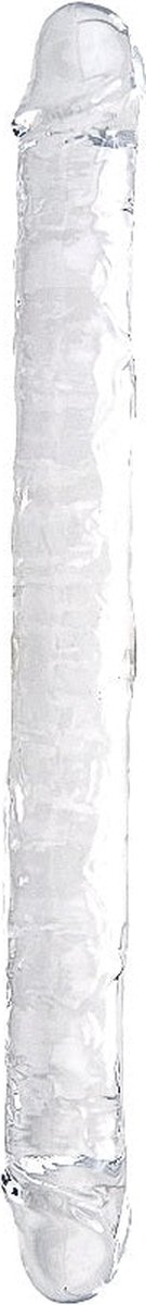 Power Escorts - 18 Inch Jelly Clear Double Dildo - 45.5 CM Flexible - N12191