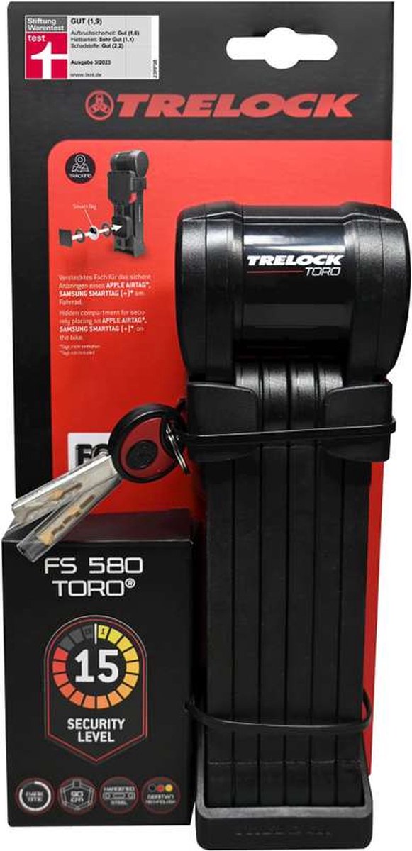 Trelock Vouwslot Toro ZF 580 X-Press tag 580/90 zwart van Trelock — afbeelding 4