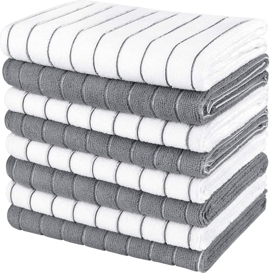 HYER KITCHEN Microvezel-theedoeken, zacht, super absorberend en