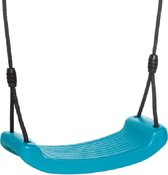 DICE - kunststof schommelzitje - turquoise - zwart touw